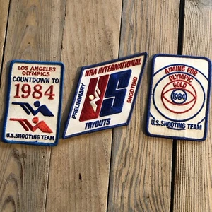 Countdown To 1984 Los Angeles Olympics U.S. Shooting Team Patch USA Lot Of 3 - Picture 1 of 11