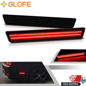 For 2015-2020 Dodge Challenger Rear Bumper Side Marker Lamps Lights Smoked Lens - Picture 1 of 9