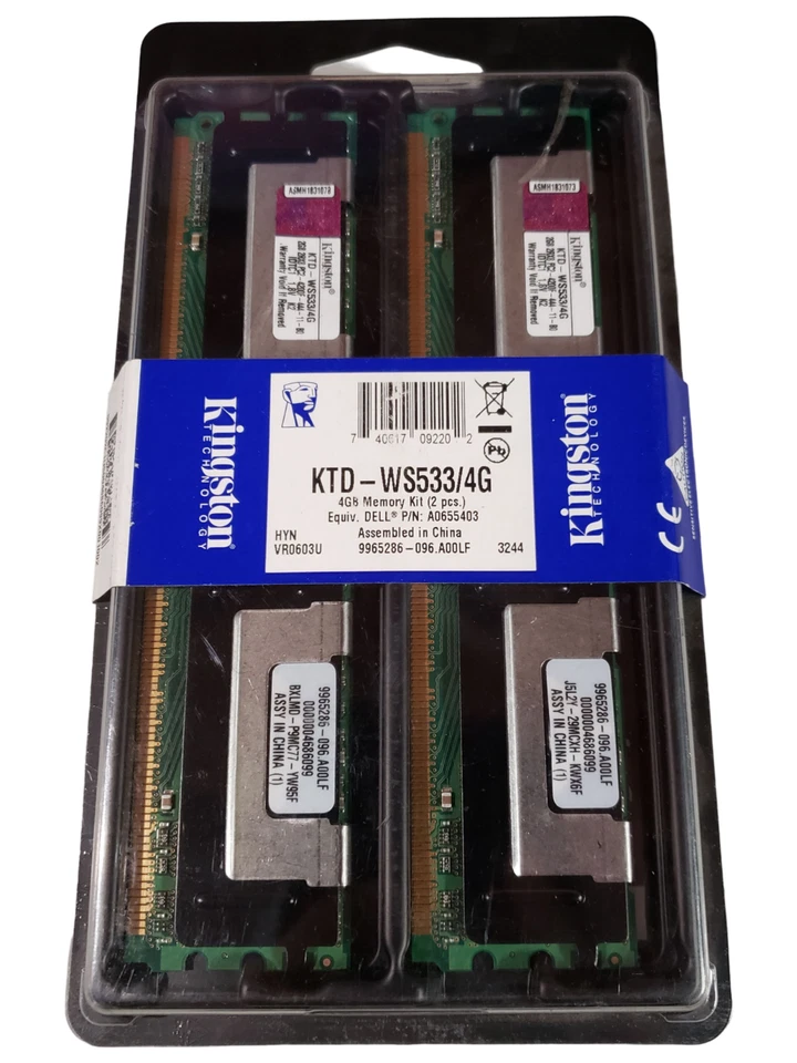 NEW SEALED Kingston KTD-WS533/4G DDR2-533 4GB (2x2GB) Memory - Image 1 of 4