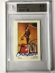 Clyde Drexler 1984-85 Trail Blazers Policía AUTÓGRAFO GRADO 9 RARO CALIFICADO EN 2021 - Imagen 1 de 8
