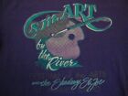 Vtg 90's s.m.ART By The River Festival Of The Arts St. Maries ID Purple TShirt M