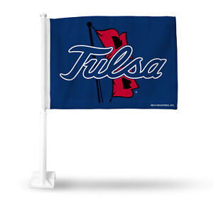 Rico Industries NCAA  Tulsa Golden Hurricane Standard Double Sided Car Flag