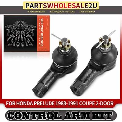 Nuevo kit de extremo de barra de amarre lateral exterior delantera de 2 piezas para Honda Prelude 1988 1989 1990 1991 Foto 1 de 4