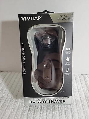 Afeitadora giratoria recargable Vivitar de 3 cabezales, nueva Foto 1 de 4