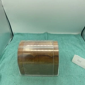 Plastic See Through Bread Keeper Expanding W/ Vents Extend 11” Long-6 1/4” Vtg - Picture 1 of 4
