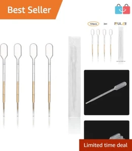 Pack of 100 Sterile Pipettes - 3ml with 0.25ml Graduation for Accurate Transfers - Picture 1 of 9