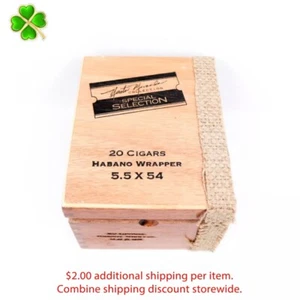Nestor Miranda Collection Habano 5.5 x 54 Empty Wood Cigar Box 6.5" x 5" x 3.25" - Picture 1 of 12