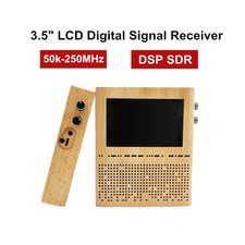50K-250MHz 3.5" Malachite DSP SDR Radio Malahit Transceiver Receiver +Wood Shell