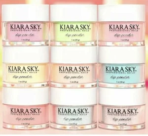 AUTHENTIC🎀 KIARA SKY Dipping Powder 1oz [188 Colors] & 2oz(Clear/Pink/White) 🎀 - Picture 1 of 193