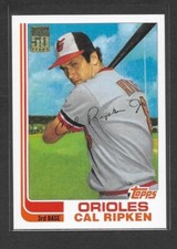2001 Topps Traded #T105 Cal Ripken 1982 Topps Traded RC Reprint, Balt Orioles