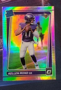 Kellen Mond Holo Silver Rated Rookie 2021 Donruss Optic Card #221 Vikings - Picture 1 of 2