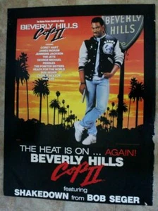 Beverly Hills Cop II 1987 Eddie Murphy Bob Seger George Michael LP Poster G - Foto 1 di 1