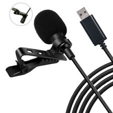   Speech USB Clip On  Microphone Mic for PC Desktop Notebook J2G1