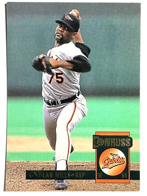 ALAN MILLS Baltimore Orioles, Yankees, Dodgers 1994 Donruss Baseball Card #214 - Image 1 of 2