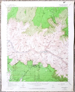 Bright Angel AZ 1962 USGS 15 Minute Topographic Map 1:62500 Grand Canyon NP Topo - Picture 1 of 3