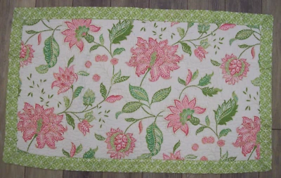 Travesseiro acolchoado floral Cynthia Rowley~rei~100% algodão - Imagem 1 de 4