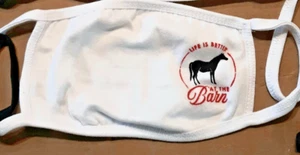 Life Is Better At The Barn Adult Face Mask - Picture 1 of 4