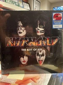 Kissworld- Exclusive Red With Yellow Splatter Vinyl 2xLP (The Best Of Kiss) New - Picture 1 of 1