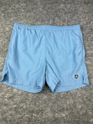 Nat Nast Swim Men's Elastic Waist Drawstring Mesh Liner  Blue Swim Trunks Medium - Image 1 of 4