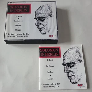 SOLOMON IN BERLIN  2 Recitals Recorded by Rias February 1956  APPIAN 2x CD BOX - Picture 1 of 6