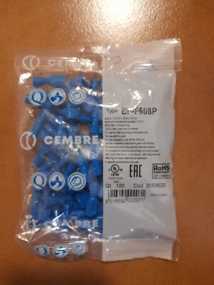 Connettore Cembre BF-F608P Blu - Immagine 1 di 3