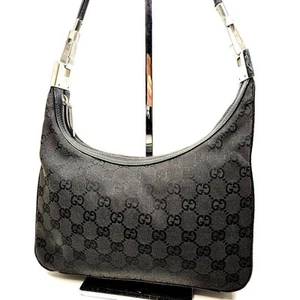 Gucci One Shoulder Bag Half Moongg Canvas m2_0626 - Afbeelding 1 van 12