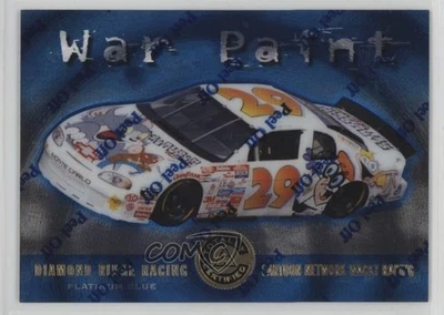 Pintura de guerra Pinnacle 1997 totalmente certificada azul platino/1999 Jeff Green #85 Foto 1 de 2