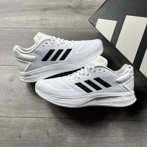 Adidas Duramo 10 Lightweight Running ‘White / Black’ - Size UK 10 / EU 44 2/3 - Imagen 1 de 9