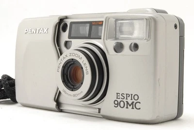 [Casi COMO NUEVA] Cámara fotográfica Pentax ESPIO 90MC plateada apuntar y disparar 35 mm de JAPÓN Foto 1 de 4