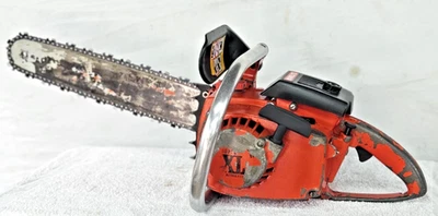 Homelite Super XL AO Chainsaw Runs Well WATCH Video Bekow Description Vintage ! - Image 1 of 4