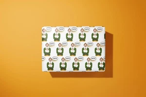ELF Xmas Wrapping Paper, Funny Christmas Movie Gift Wrap for Friends & Family - Picture 1 of 4