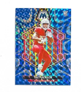 Trey Benson ~ 2024 Panini Mosaic ~ Rookie Reactive Blue Prizm #360 - Foto 1 di 2