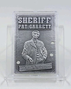 Caja/certificado de autenticidad barra de plata fina Sheriff Pat Garrett Wild West 2024 1 oz - Imagen 1 de 5