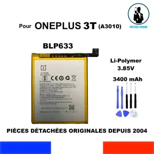 BATTERIE ORIGINE REMPLACEMENT BLP633 ONEPLUS 3T A3010 3400mAh 3,85V OUTILS OEM - Photo 1 sur 10