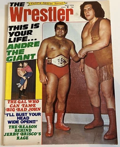 Vintage 1974 The Wrestler Wrestling Magazine Andre The Giant Pedro WWF NWA AWA - Bild 1 von 3