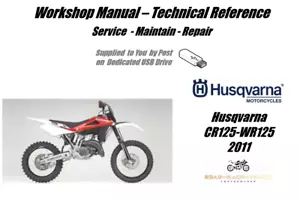 Manuale officina riparazione servizio Husqvarna CR 125 WR 125 USB 2011 - Foto 1 di 7