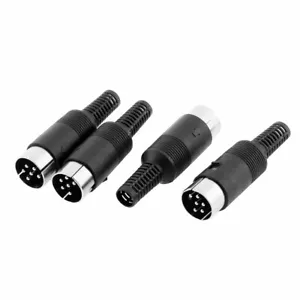 4 piezas adaptador conector de cable de soldadura macho DIN de 6 pines para computadora - Imagen 1 de 1