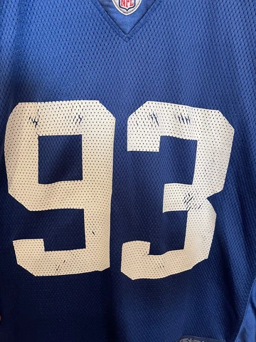 Reebok NFL Indianapolis Colts #93 Freeny Adult  Large Nike Blue Jersey Cover