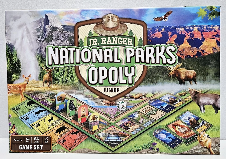 JR. Ranger NATIONAL PARKS OPOLY Junior Game Set MasterPieces Inc. #42083