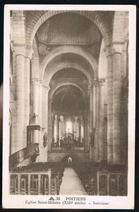POITIERS 86 Église Saint HILAIRE Intérieur XIIIe Siècle CPA non-circulée ~1920 - Picture 1 of 2
