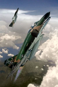 F-4 Phantom Fighter Bomber Aircraft Painting Print Wall Art Decor - POSTER 20x30 - Picture 1 of 3