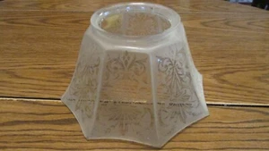 Antique Etched Glass Gas Light Shade No. 577 - Picture 1 of 1