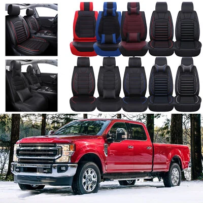 Lariat Pickup Truck 5-Seat Full Set Seat Cover For 2009-21 Ford F-250 Super Duty — 第 1/4 张图片