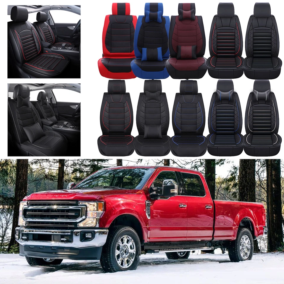Lariat Pickup Truck 5-Seat Full Set Seat Cover For 2009-21 Ford F-250 Super Duty Foto 1 de 4