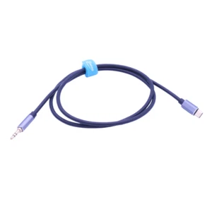 Adaptador de cable de audio estéreo estéreo para auriculares de 3,5 mm conector auxiliar a USB-C tipo C para automóvil - 1 m - Imagen 1 de 6