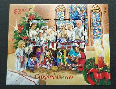 1994 New Zealand Christmas Celebration Mini-sheet Stamps MS Mint NH - Image 1 of 2