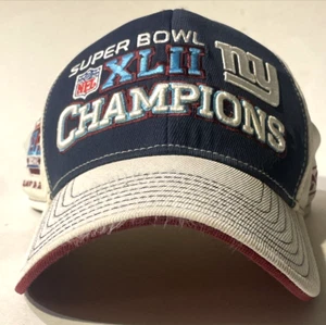 New York Giants Hat Super Bowl XLII Champions Adjustable Back Feb 3, 2008 READ * - Picture 1 of 17