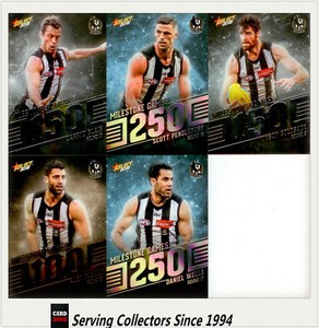 AFL Trading Card MILESTONES SUBSET MASTER TEAM SET-COLLINGWOOD-2018 Footy Stars