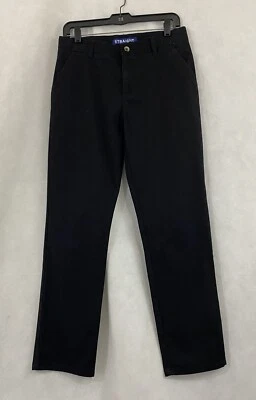 French Toast Boy Straight Pants Size 18 Adjustable Waist Black - Image 1 of 4