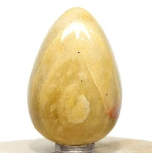 2.1" Yellow Aventurine Egg Polished "Indian Jade" Crystal Mineral Specimen India - Picture 1 of 5